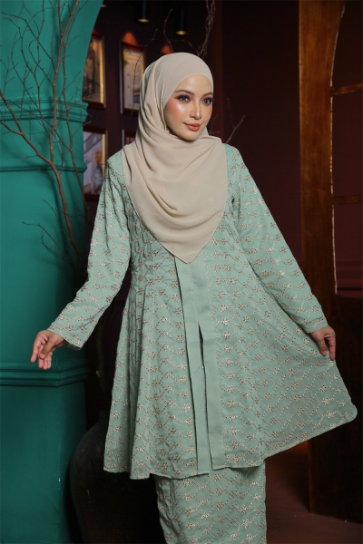Kebaya Aurora - Sage Green